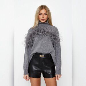 Twenty Fall Sofia Leather Shorts Sz 10